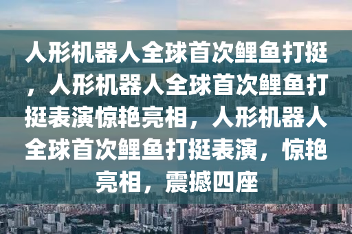 人形机器人全球首次鲤鱼打挺，人形机器人全球首次鲤鱼打挺表演惊艳亮相，人形机器人全球首次鲤鱼打挺表演，惊艳亮相，震撼四座