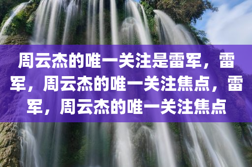 周云杰的唯一关注是雷军，雷军，周云杰的唯一关注焦点，雷军，周云杰的唯一关注焦点