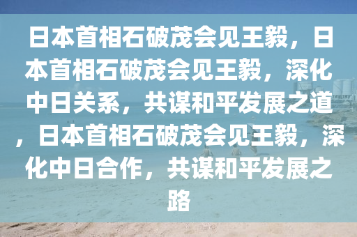 日本首相石破茂会见王毅，日本首相石破茂会见王毅，深化中日关系，共谋和平发展之道，日本首相石破茂会见王毅，深化中日合作，共谋和平发展之路
