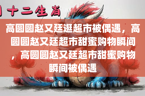 高圆圆赵又廷逛超市被偶遇，高圆圆赵又廷超市甜蜜购物瞬间，高圆圆赵又廷超市甜蜜购物瞬间被偶遇