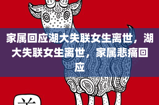 家属回应湖大失联女生离世，湖大失联女生离世，家属悲痛回应