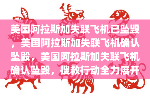 美国阿拉斯加失联飞机已坠毁，美国阿拉斯加失联飞机确认坠毁，美国阿拉斯加失联飞机确认坠毁，搜救行动全力展开