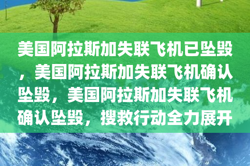 美国阿拉斯加失联飞机已坠毁，美国阿拉斯加失联飞机确认坠毁，美国阿拉斯加失联飞机确认坠毁，搜救行动全力展开