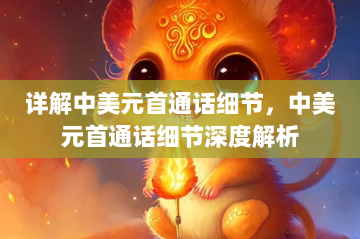 详解中美元首通话细节，中美元首通话细节深度解析