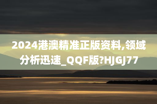 2024港澳精准正版资料,领域分析迅速_QQF版?HJGJ77