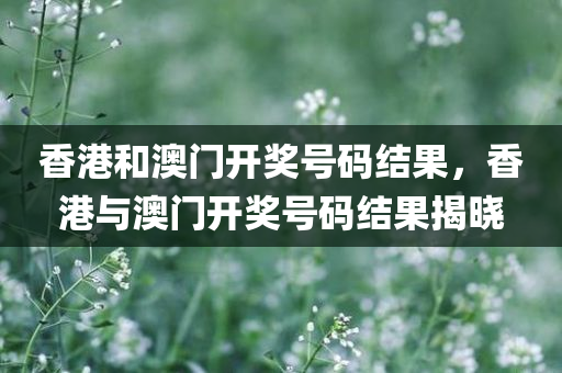 香港和澳门开奖号码结果，香港与澳门开奖号码结果揭晓