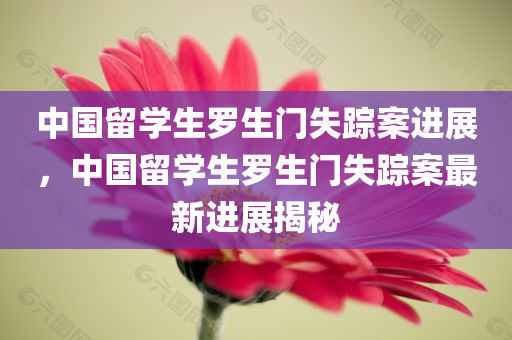 中国留学生罗生门失踪案进展，中国留学生罗生门失踪案最新进展揭秘