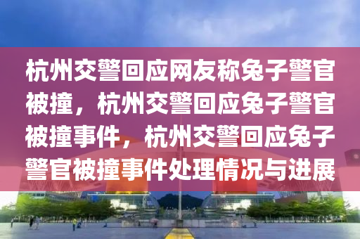 杭州交警回应网友称兔子警官被撞，杭州交警回应兔子警官被撞事件，杭州交警回应兔子警官被撞事件处理情况与进展