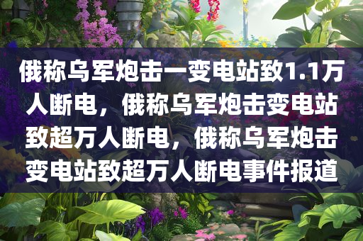 俄称乌军炮击一变电站致1.1万人断电，俄称乌军炮击变电站致超万人断电，俄称乌军炮击变电站致超万人断电事件报道