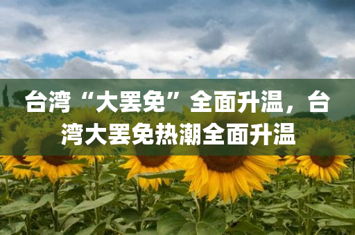 台湾“大罢免”全面升温，台湾大罢免热潮全面升温