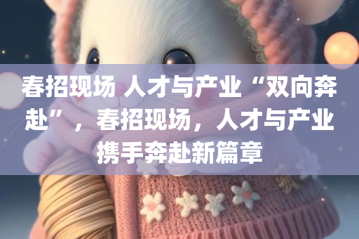 春招现场 人才与产业“双向奔赴”，春招现场，人才与产业携手奔赴新篇章