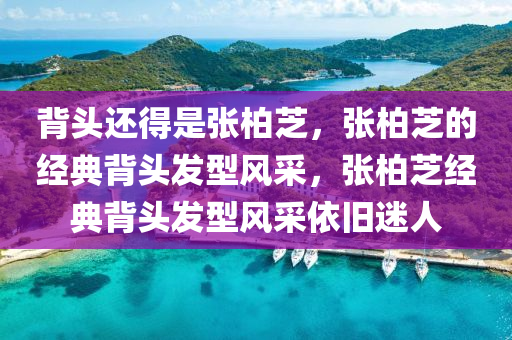 背头还得是张柏芝，张柏芝的经典背头发型风采，张柏芝经典背头发型风采依旧迷人