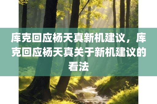 库克回应杨天真新机建议，库克回应杨天真关于新机建议的看法，库克回应杨天真的新机建议，库克对杨天真的看法与行动揭秘