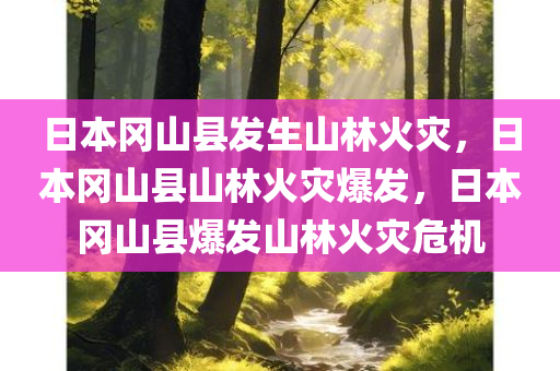 日本冈山县发生山林火灾，日本冈山县山林火灾爆发，日本冈山县爆发山林火灾危机