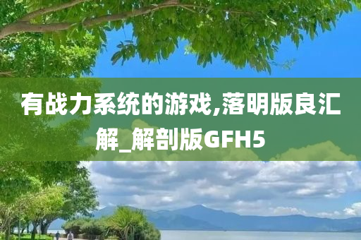 有战力系统的游戏,落明版良汇解_解剖版GFH5