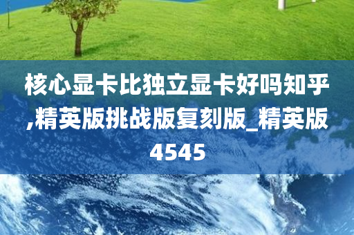 核心显卡比独立显卡好吗知乎,精英版挑战版复刻版_精英版4545
