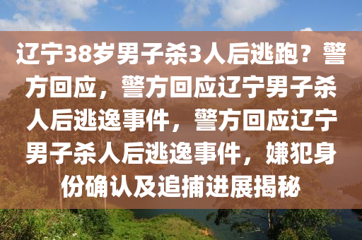辽宁38岁男子杀3人后逃跑？警方回应，警方回应辽宁男子杀人后逃逸事件，警方回应辽宁男子杀人后逃逸事件，嫌犯身份确认及追捕进展揭秘