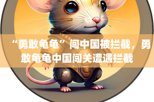 “勇敢龟龟”闯中国被拦截，勇敢龟龟中国闯关遭遇拦截