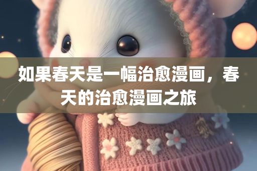 如果春天是一幅治愈漫画，春天的治愈漫画之旅，春天的治愈漫画之旅，一场视觉盛宴的启程