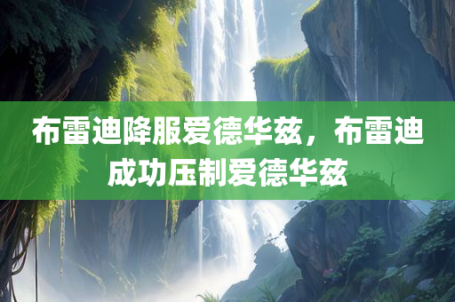 布雷迪降服爱德华兹，布雷迪成功压制爱德华兹