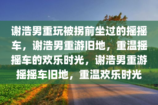 谢浩男重玩被拐前坐过的摇摇车，谢浩男重游旧地，重温摇摇车的欢乐时光，谢浩男重游摇摇车旧地，重温欢乐时光