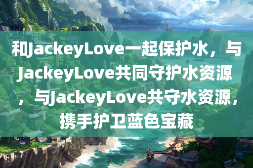 和JackeyLove一起保护水，与JackeyLove共同守护水资源，与JackeyLove共守水资源，携手护卫蓝色宝藏
