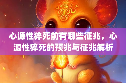 心源性猝死前有哪些征兆，心源性猝死的预兆与征兆解析