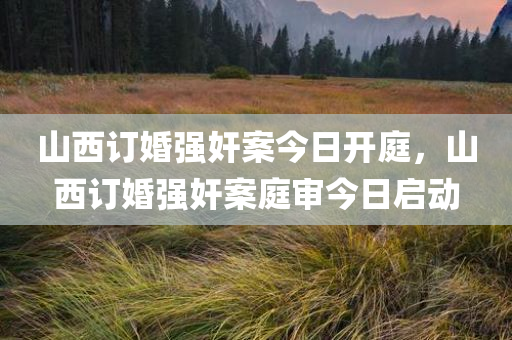 山西订婚强奸案今日开庭，山西订婚强奸案庭审今日启动