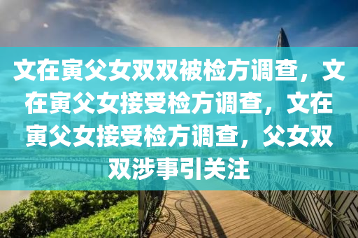 文在寅父女双双被检方调查，文在寅父女接受检方调查，文在寅父女接受检方调查，父女双双涉事引关注