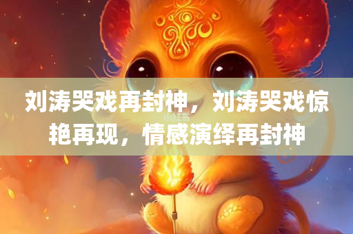 刘涛哭戏再封神，刘涛哭戏惊艳再现，情感演绎再封神