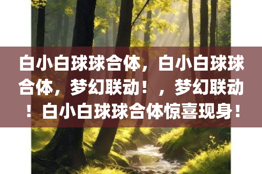 白小白球球合体