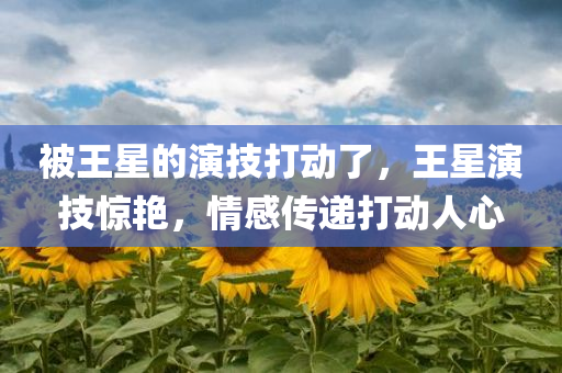 被王星的演技打动了，王星演技惊艳，情感传递打动人心
