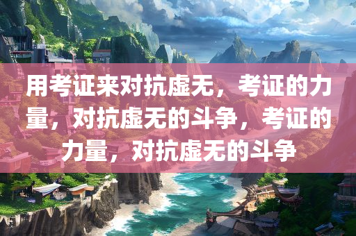 用考证来对抗虚无，考证的力量，对抗虚无的斗争，考证的力量，对抗虚无的斗争