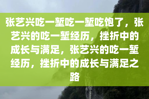 张艺兴吃一堑吃一堑吃饱了，张艺兴的吃一堑经历，挫折中的成长与满足，张艺兴的吃一堑经历，挫折中的成长与满足之路