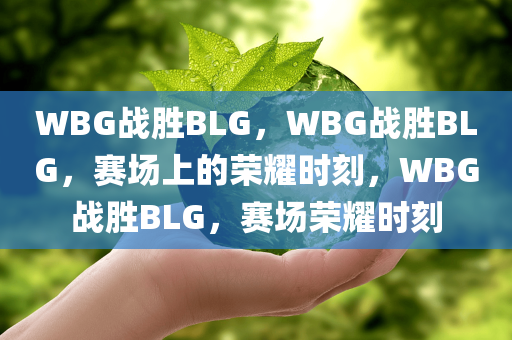 WBG战胜BLG，WBG战胜BLG，赛场上的荣耀时刻，WBG战胜BLG，赛场荣耀时刻