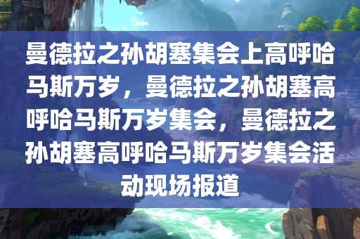 曼德拉之孙胡塞集会上高呼哈马斯万岁，曼德拉之孙胡塞高呼哈马斯万岁集会，曼德拉之孙胡塞高呼哈马斯万岁集会活动现场报道