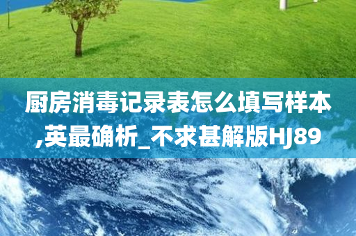 厨房消毒记录表怎么填写样本,英最确析_不求甚解版HJ89