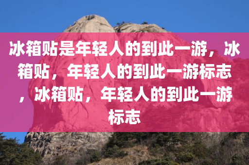 冰箱贴是年轻人的到此一游，冰箱贴，年轻人的到此一游标志，冰箱贴，年轻人的到此一游标志