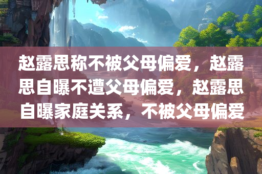 赵露思称不被父母偏爱，赵露思自曝不遭父母偏爱，赵露思自曝家庭关系，不被父母偏爱