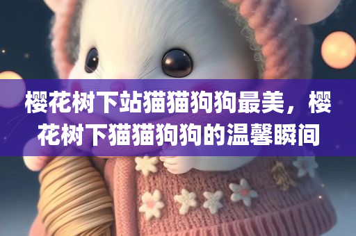 樱花树下站猫猫狗狗最美，樱花树下猫猫狗狗的温馨瞬间