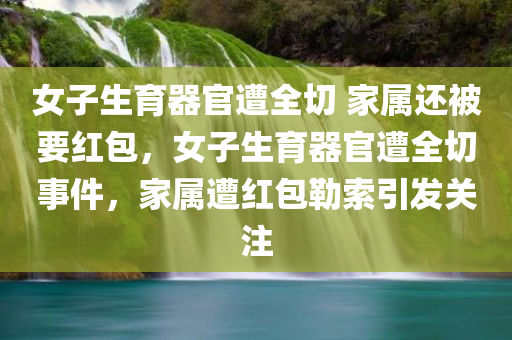 女子生育器官遭全切 家属还被要红包，女子生育器官遭全切事件，家属遭红包勒索引发关注
