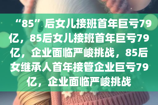 “85”后女儿接班首年巨亏79亿，85后女儿接班首年巨亏79亿，企业面临严峻挑战，85后女继承人首年接管企业巨亏79亿，企业面临严峻挑战