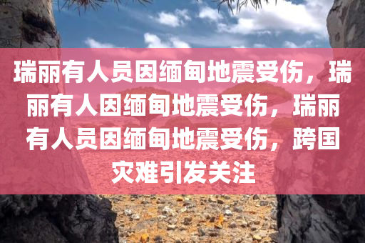 瑞丽有人员因缅甸地震受伤，瑞丽有人因缅甸地震受伤，瑞丽有人员因缅甸地震受伤，跨国灾难引发关注