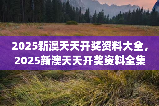 2025新澳天天开奖资料大全，2025新澳天天开奖资料全集