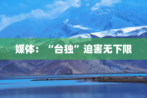 媒体：“台独”迫害无下限