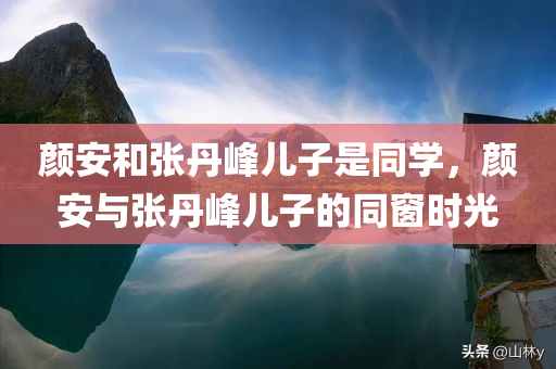 颜安和张丹峰儿子是同学，颜安与张丹峰儿子的同窗时光