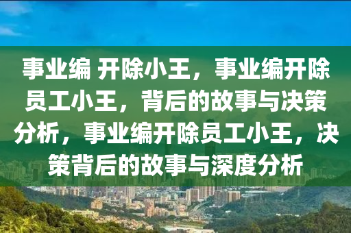 事业编 开除小王，事业编开除员工小王，背后的故事与决策分析，事业编开除员工小王，决策背后的故事与深度分析