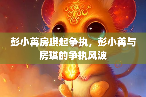彭小苒房琪起争执，彭小苒与房琪的争执风波，彭小苒与房琪争执风波揭秘