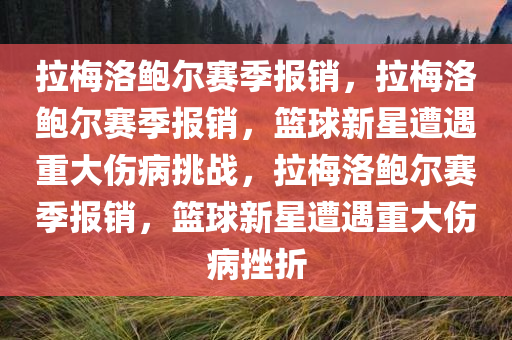 拉梅洛鲍尔赛季报销，拉梅洛鲍尔赛季报销，篮球新星遭遇重大伤病挑战，拉梅洛鲍尔赛季报销，篮球新星遭遇重大伤病挫折