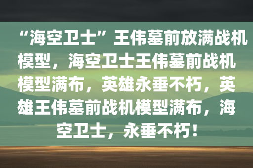 “海空卫士”王伟墓前放满战机模型，海空卫士王伟墓前战机模型满布，英雄永垂不朽，英雄王伟墓前战机模型满布，海空卫士，永垂不朽！